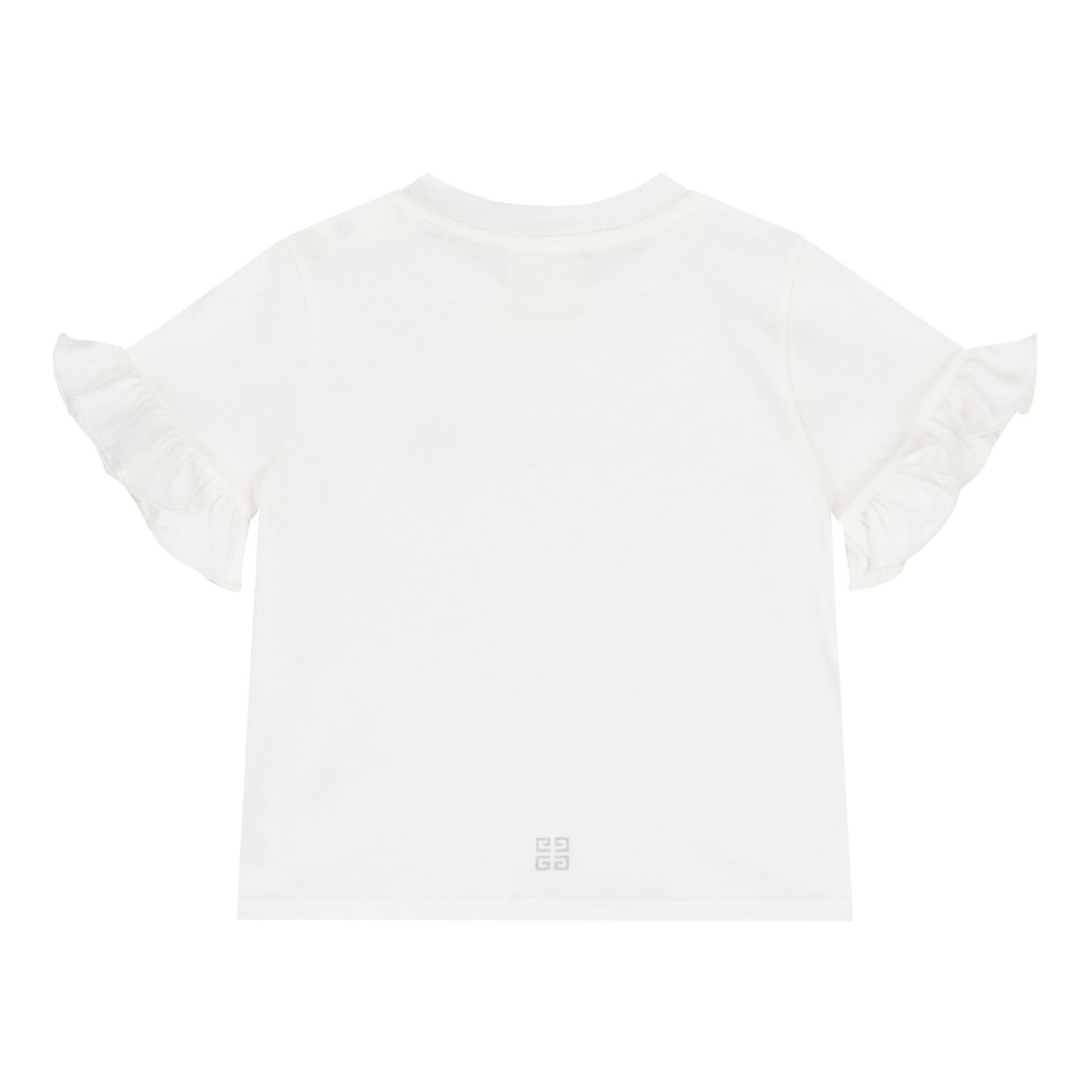Younger Girls White Logo T-Shirt, 1, hi-res