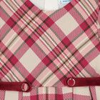 Girls Pink & Beige Plaid Dress, 1, hi-res
