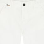 Boys White Shorts, 1, hi-res