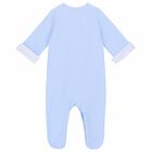 Baby Boys Blue Babygrow, 1, hi-res