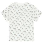 Younger Boys White Logo T-Shirt, 2, hi-res