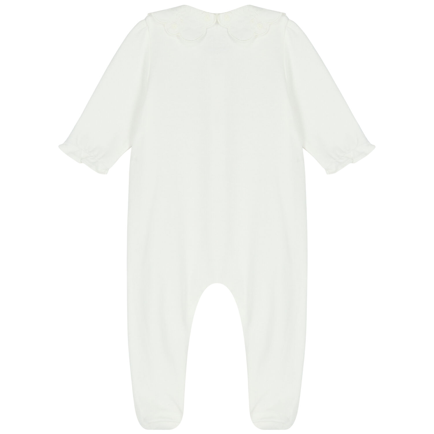 White Logo Babygrow, 2, hi-res