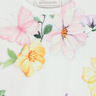 Girls White Floral Dress, 1, hi-res