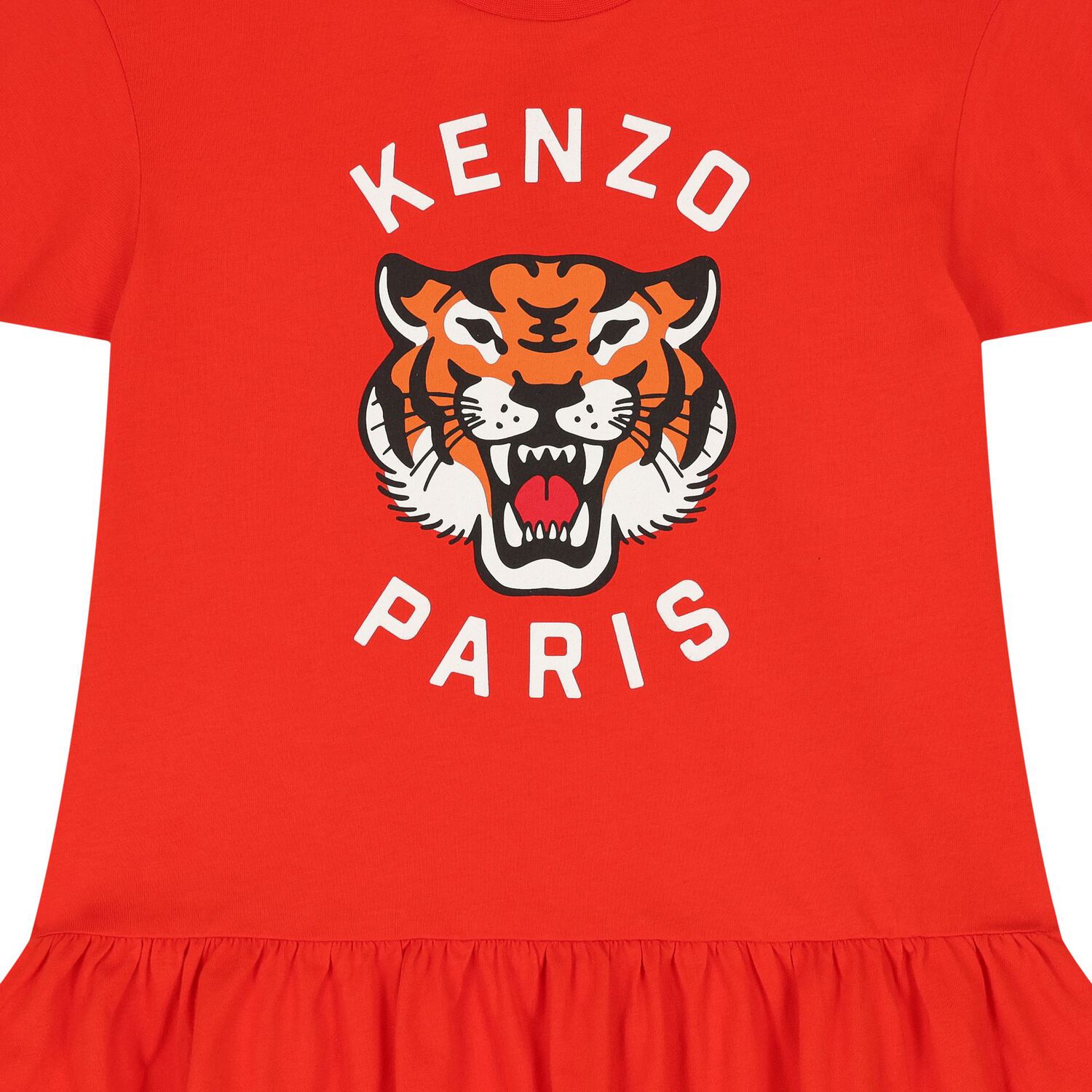 Girls Red Logo Tiger Dress, 1, hi-res image number null