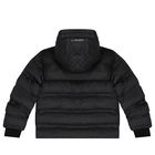 Boys Black Aston Martin Logo Puffer Jacket, 1, hi-res