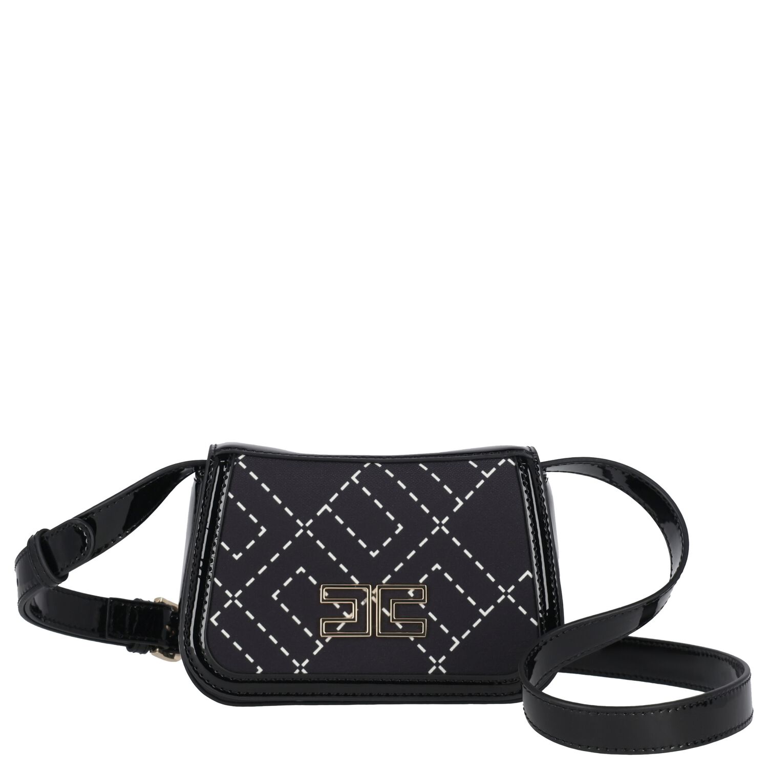 Girls Black Logo Handbag, 1, hi-res