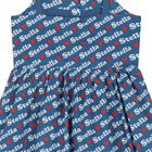 Girls Blue Logo Dress, 1, hi-res