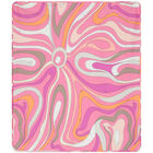 Girls Pink Marmo Baby Blanket, 1, hi-res