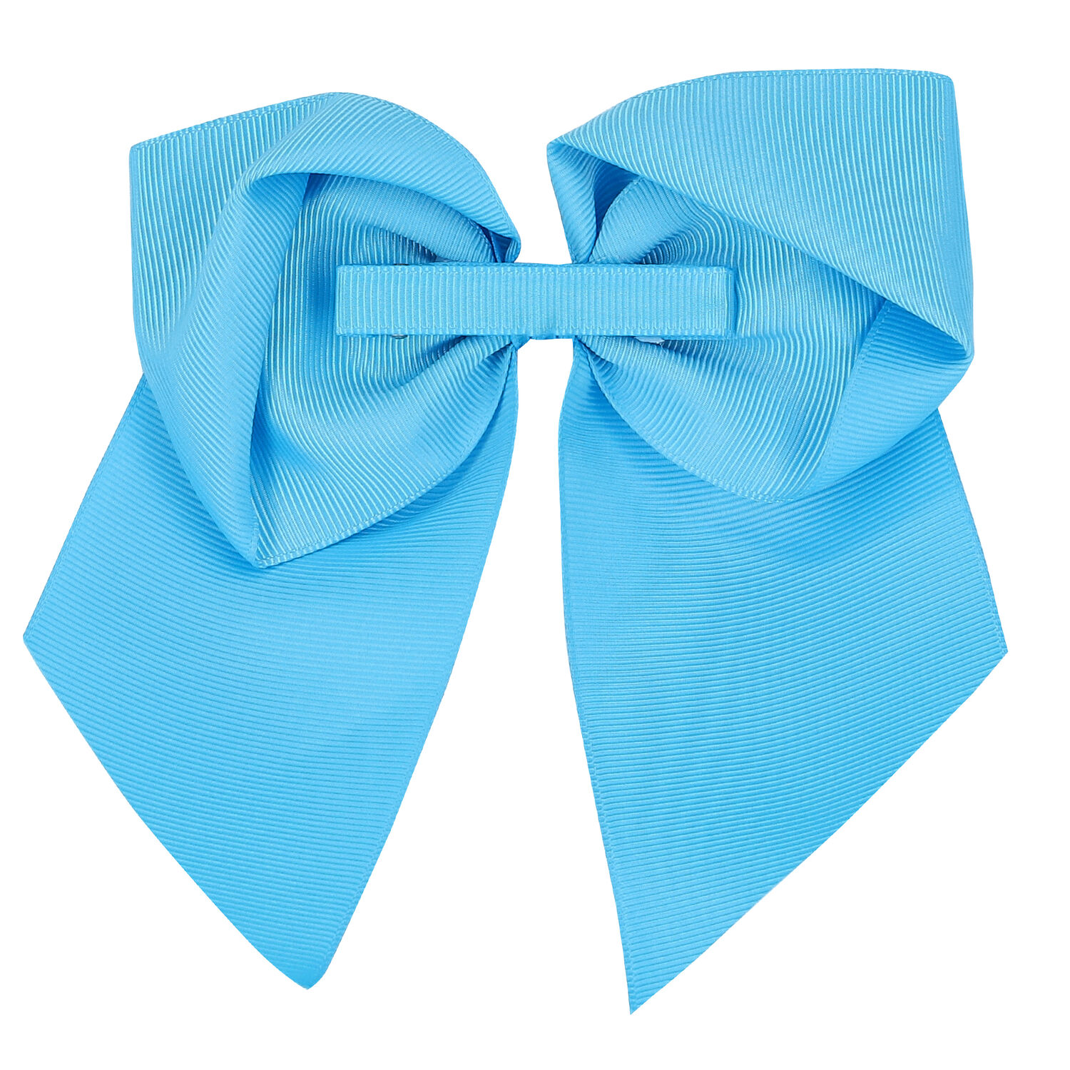 Girls Blue Bow Hair Clip, 2, hi-res