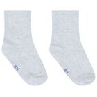 Baby Boys Ivory & Blue Boat Print Socks ( 3-Pack ), 3, hi-res