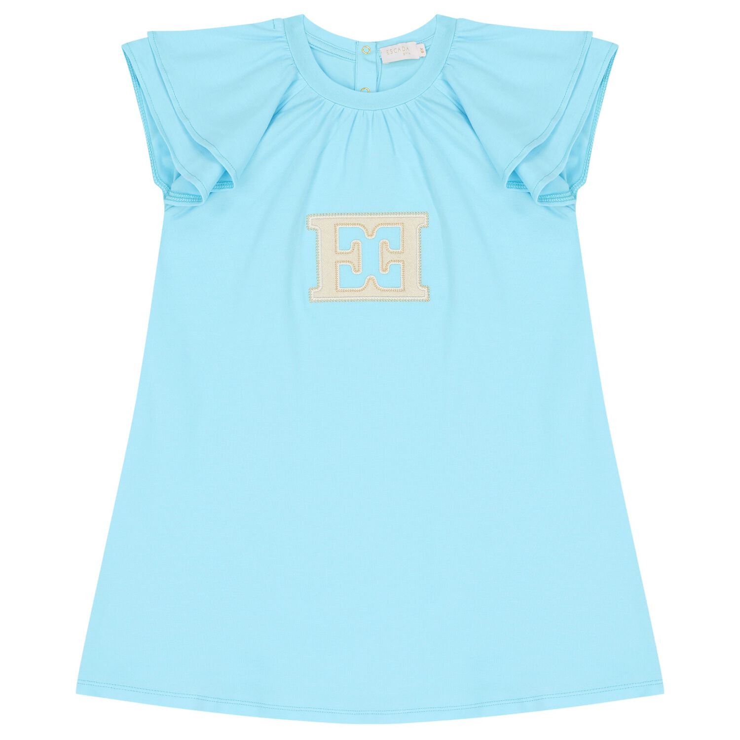 Girls Blue Logo Dress, 2, hi-res