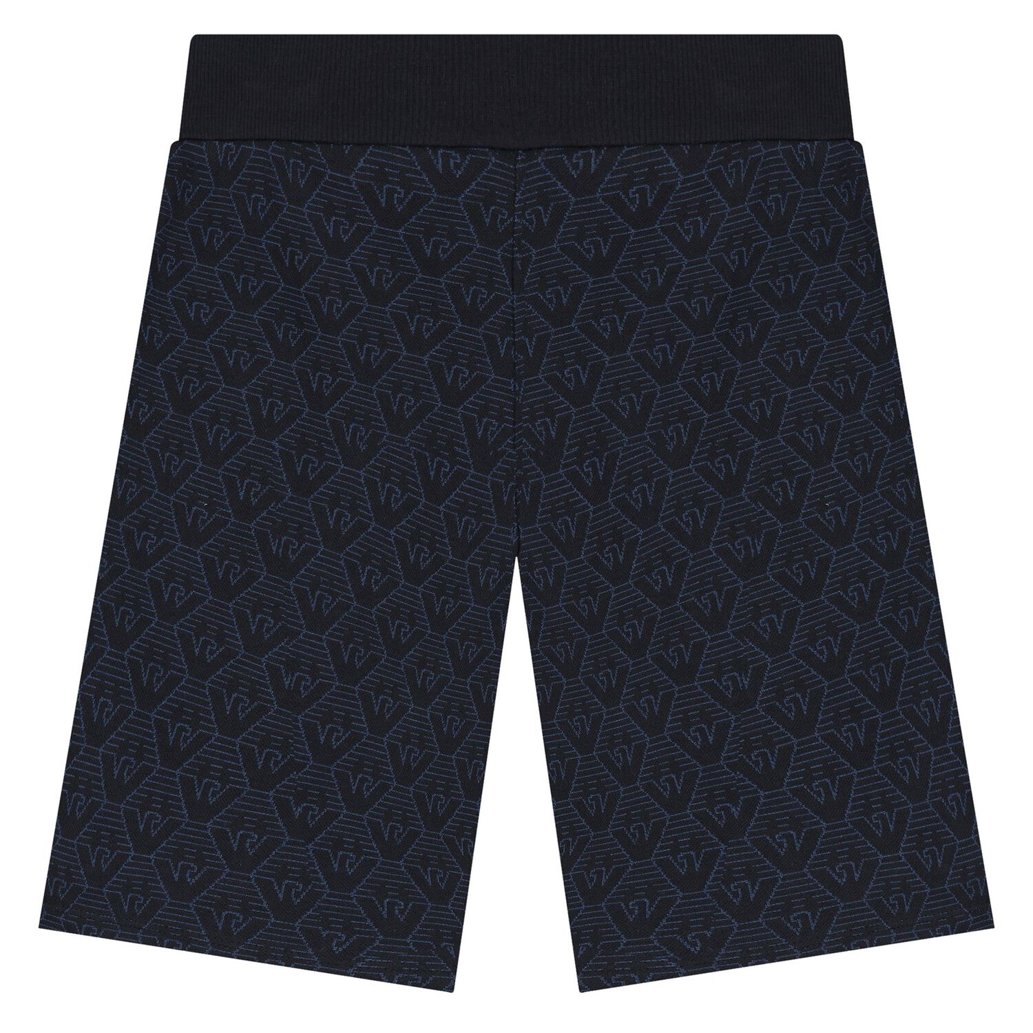 Boys Navy Blue Logo Shorts, 2, hi-res