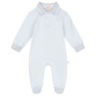 Baby Boys Blue Logo Babygrow Set, 1, hi-res