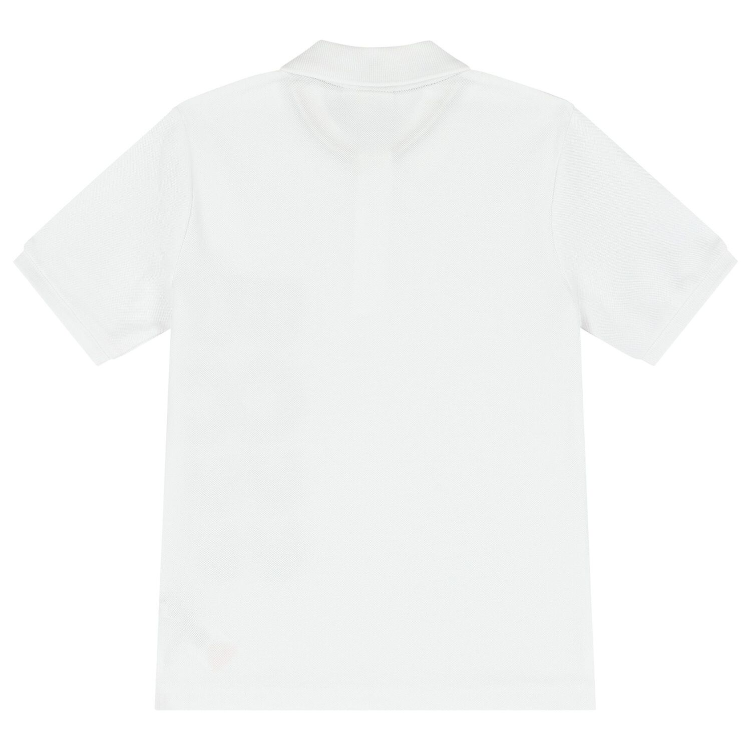 Boys White Logo Polo Shirt, 1, hi-res