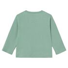 Younger Boys Green Raccoons Long Sleeve Top, 1, hi-res