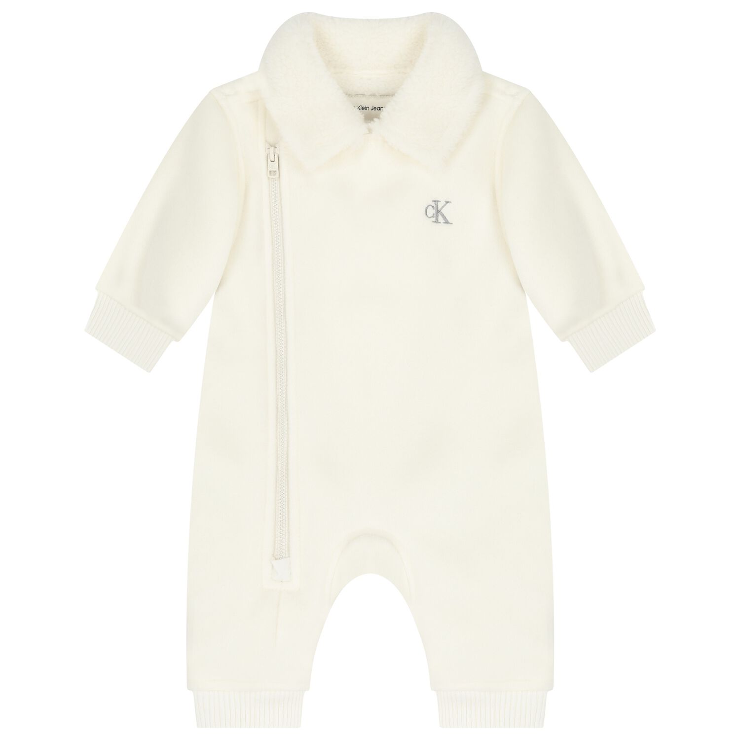 Ivory Logo Sherpa Fleece Snowsuit, 1, hi-res