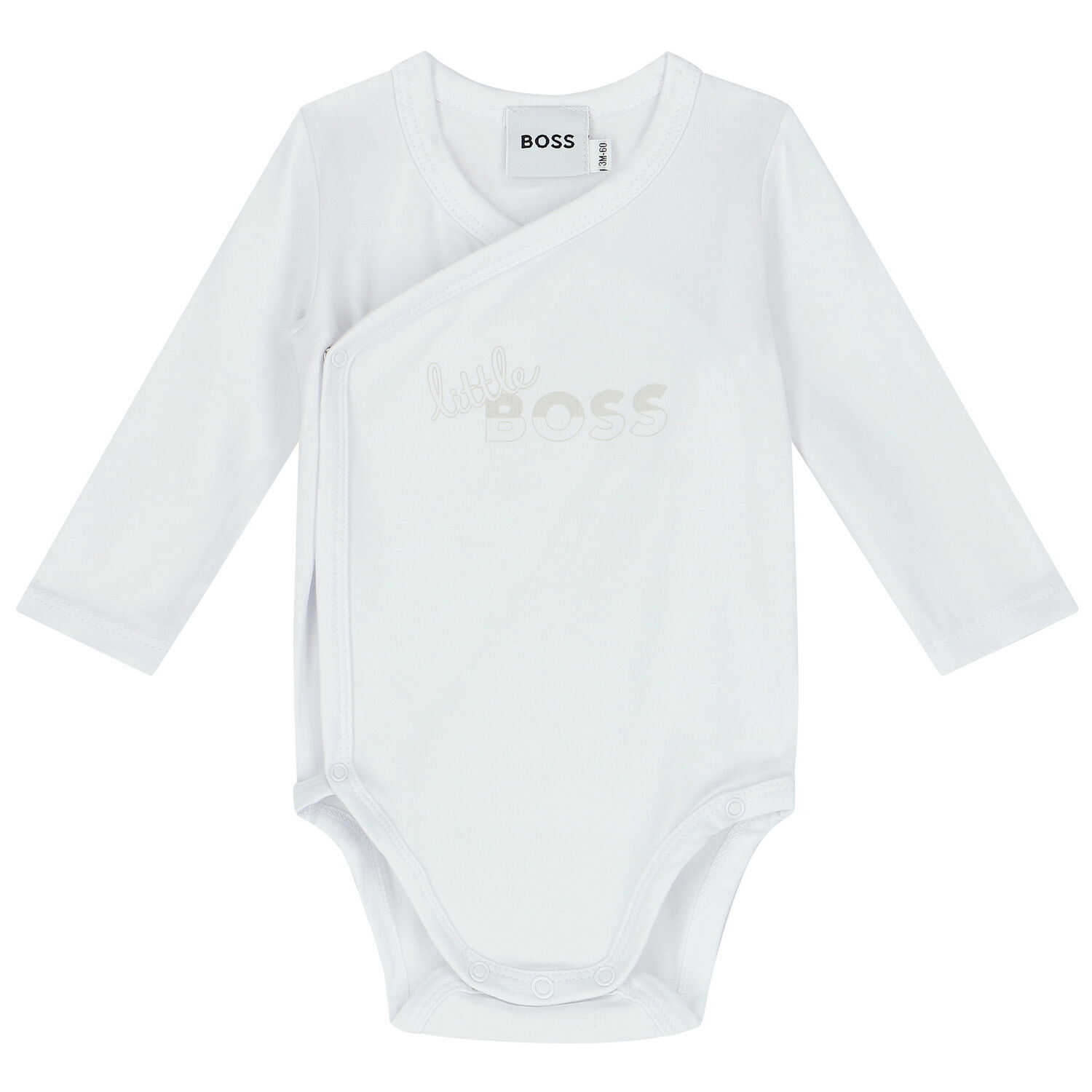 White Logo Babygrow Gift Set, 1, hi-res