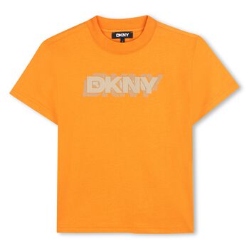 Boys Orange Logo T-Shirt