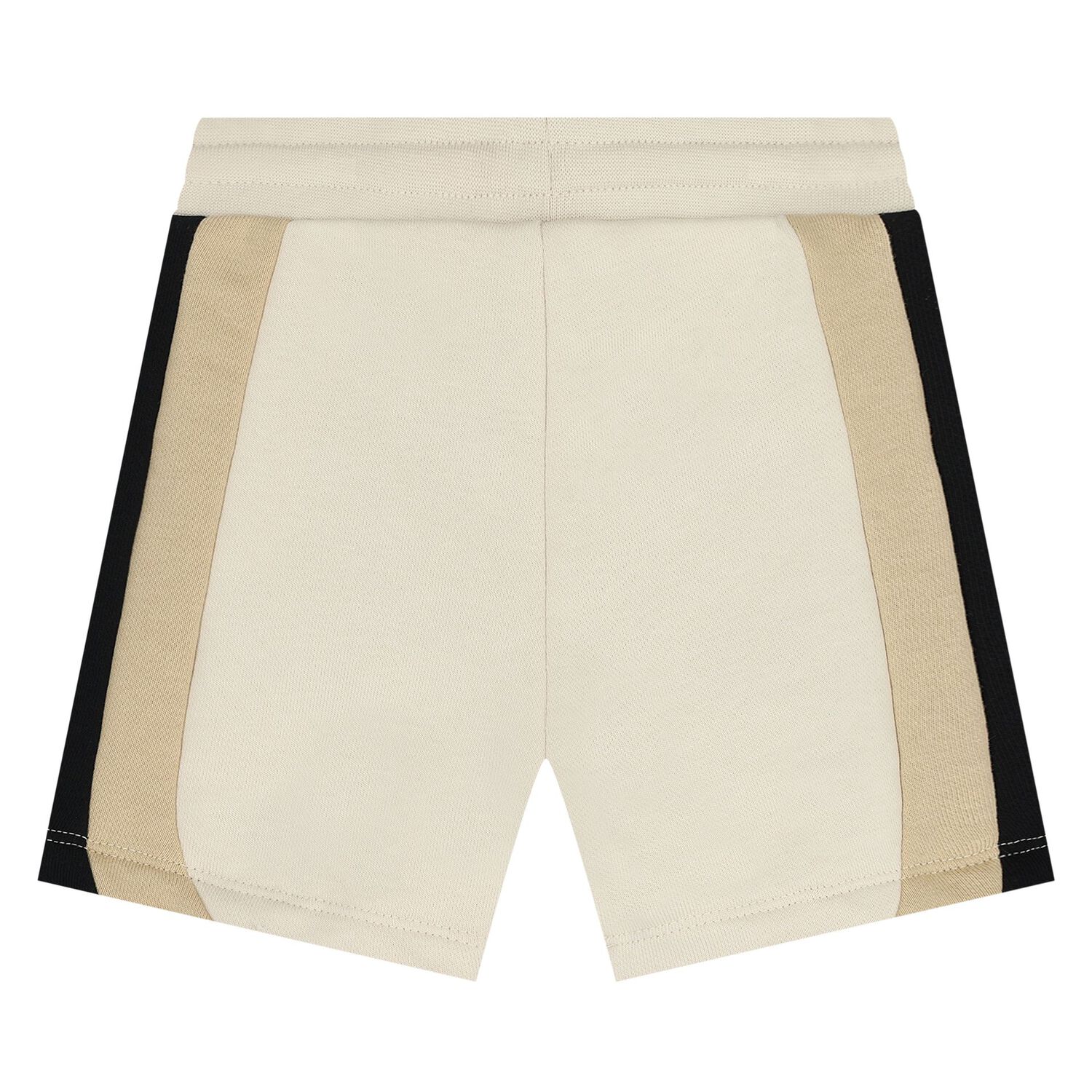 Younger Boys Beige Striped Shorts, 2, hi-res