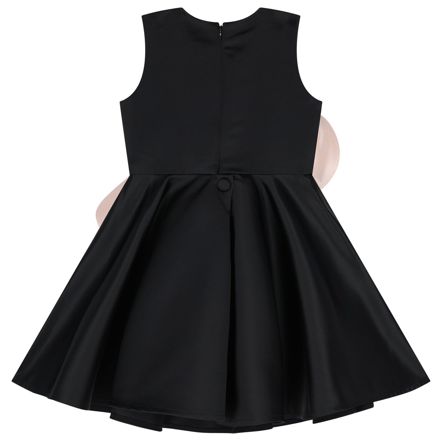 Girls Black & Pink Flower Dress, 1, hi-res image number null