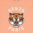 Girls Orange Tiger Logo T-Shirt, 1, hi-res