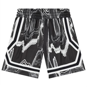 Boys Black & White Logo Dri-FIT Shorts