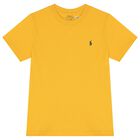 Boys Yellow Logo T-Shirt, 1, hi-res