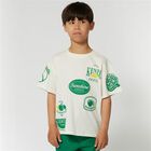 Boys Ivory Logo T-Shirt, 1, hi-res