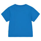 Boys Blue & Navy Logo Short Set, 1, hi-res