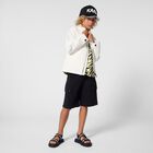 Boys Mini Me Yellow & Black Logo T-Shirt, 1, hi-res