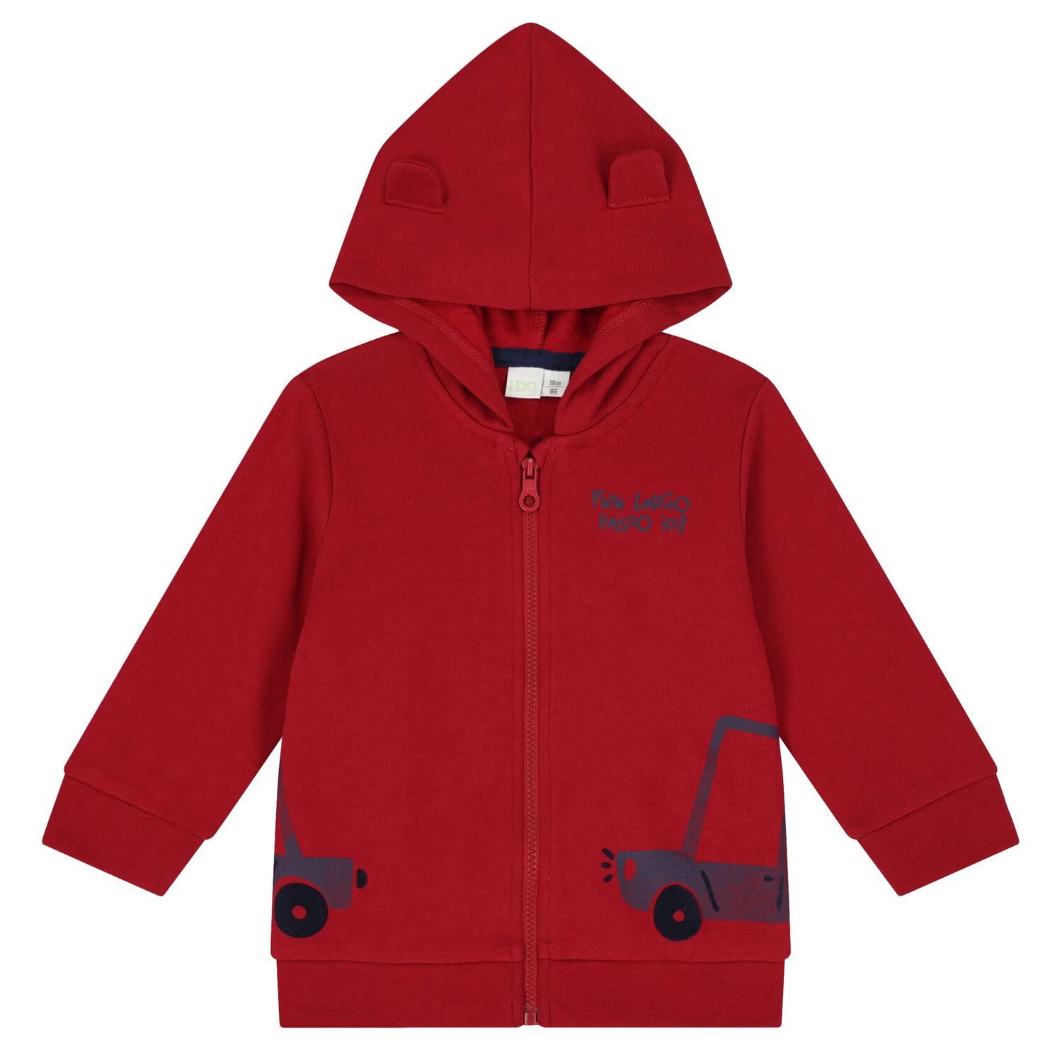 Younger Boys Red & Navy Blue Logo Tracksuit, 1, hi-res image number null