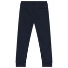 Boys Navy Blue Logo Joggers, 2, hi-res