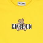 Girls Yellow Teddy Bear Logo Dress, 6, hi-res
