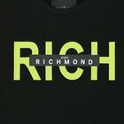 Boys Black Logo T-Shirt, 1, hi-res