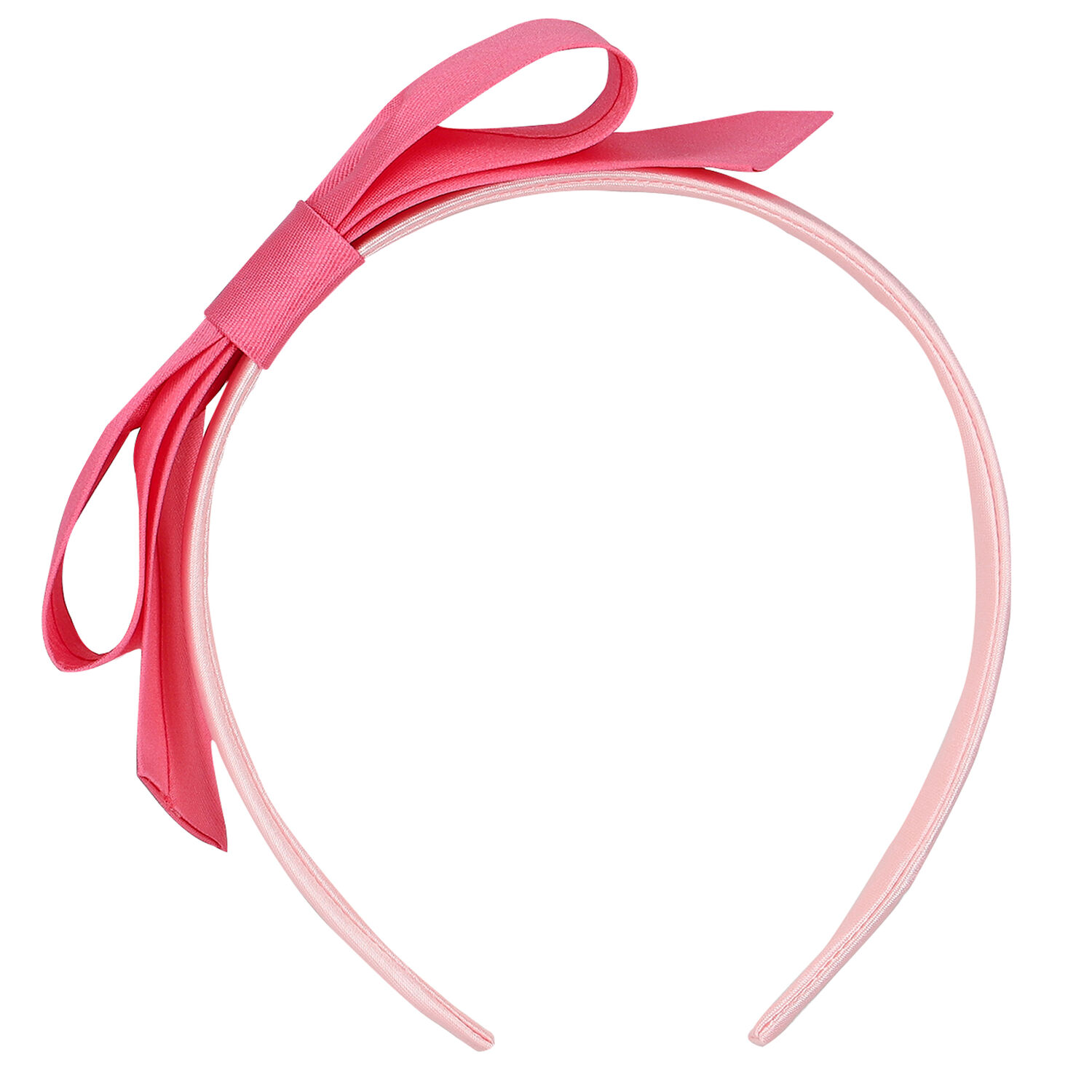 Girls Pink Bow Headband, 3, hi-res