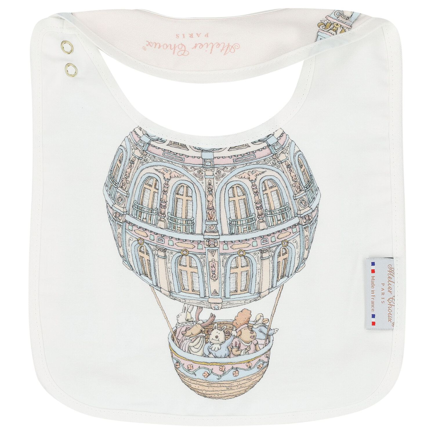 Chateau Choux Carr&eacute; Swaddle & Bib Gift Set, 1, hi-res