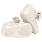 Baby Girls Ivory Bow Pre Walker Shoes, 3, hi-res