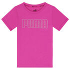 Girls Pink Logo T-Shirt, 1, hi-res