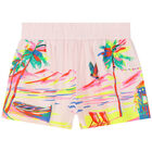 Girls Pink Cotton Shorts&Acirc;&nbsp;, 1, hi-res