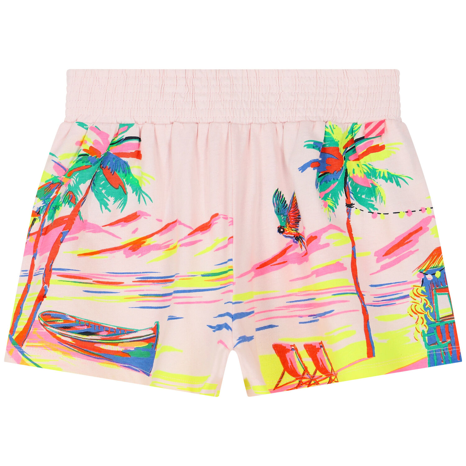 Girls Pink Cotton Shorts&Acirc;&nbsp;, 1, hi-res