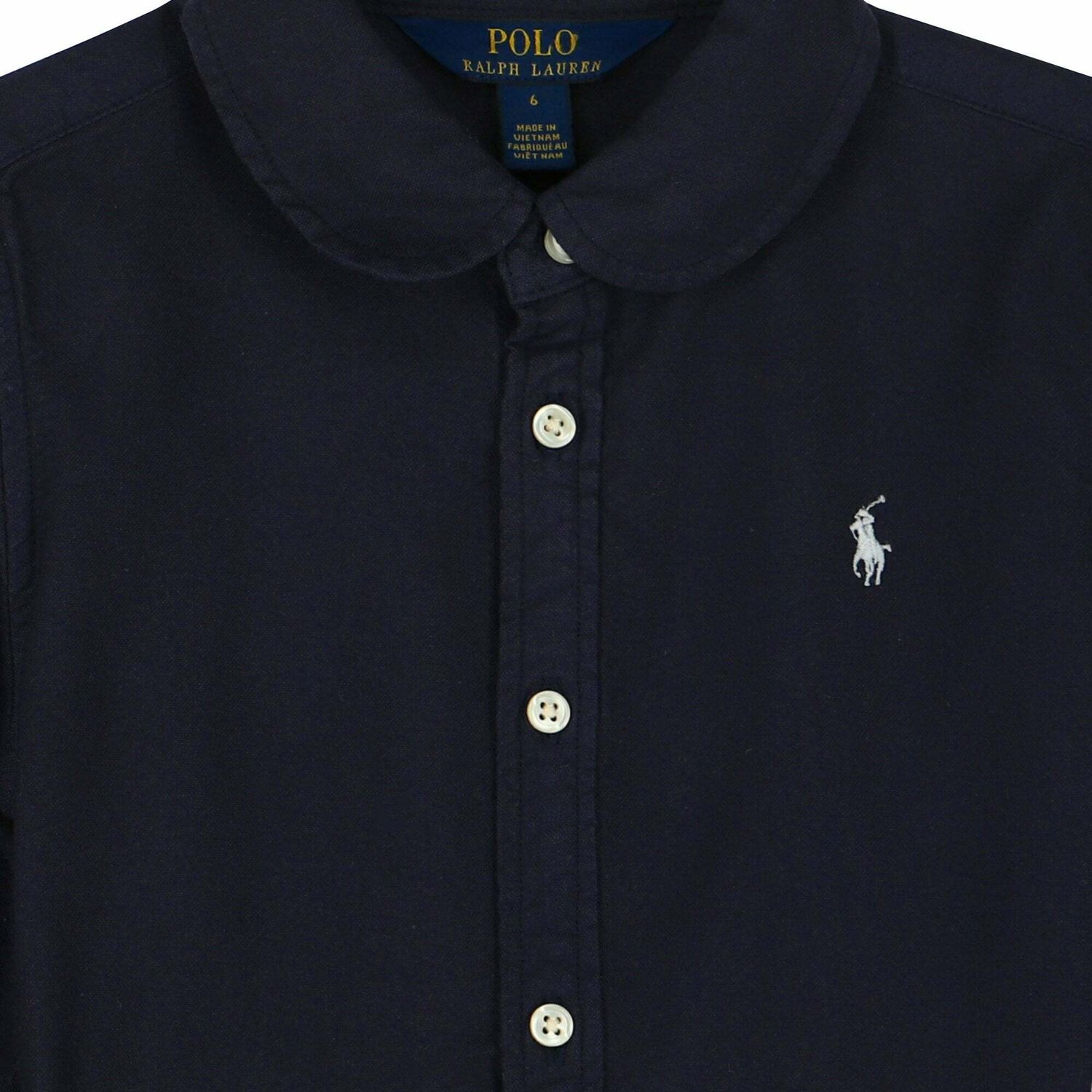 Girls Navy Shirt Dress, 1, hi-res image number null