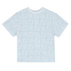 Baby Boys Blue FF Logo Top, 1, hi-res