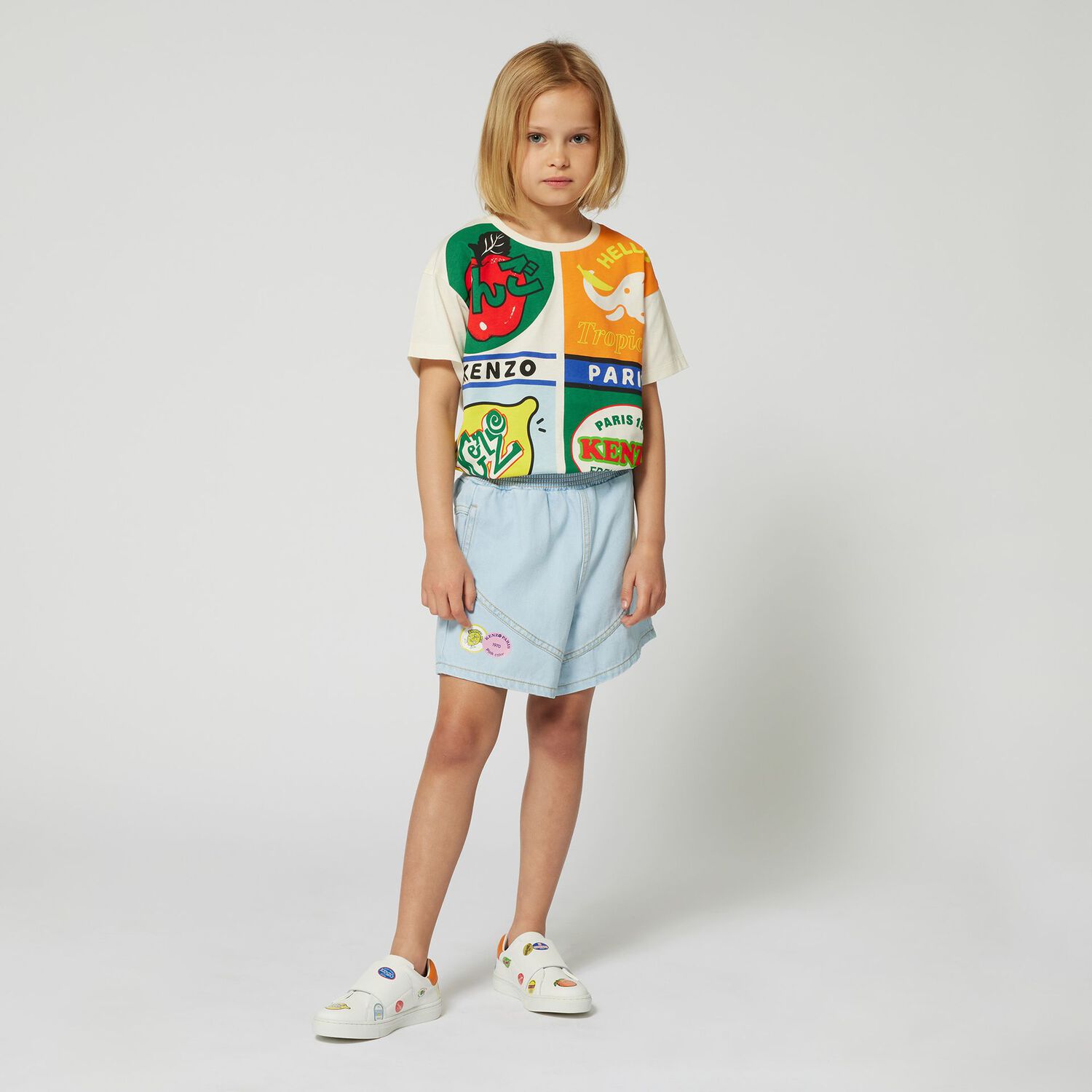 Ivory Logo Fruits T-Shirt, 1, hi-res