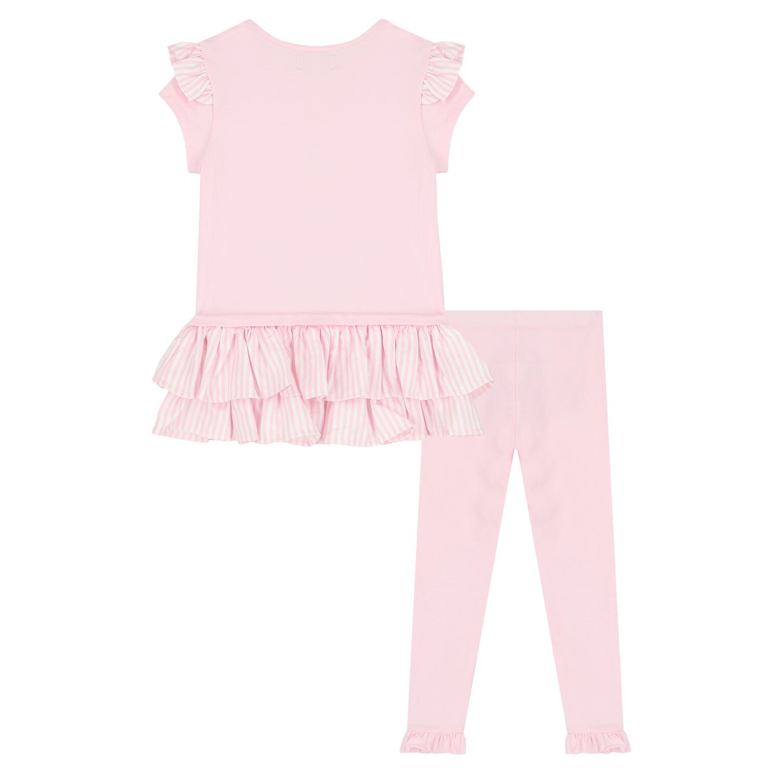 Girls Pink Embellished Leggings Set, 1, hi-res image number null