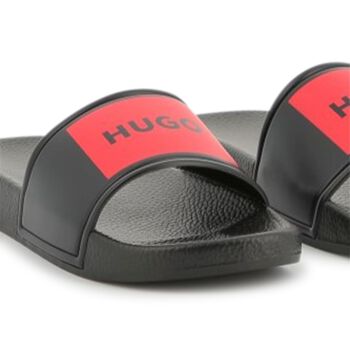 Boys Black Logo Sliders