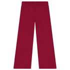 Girls Red Wide Leg Trousers, 3, hi-res