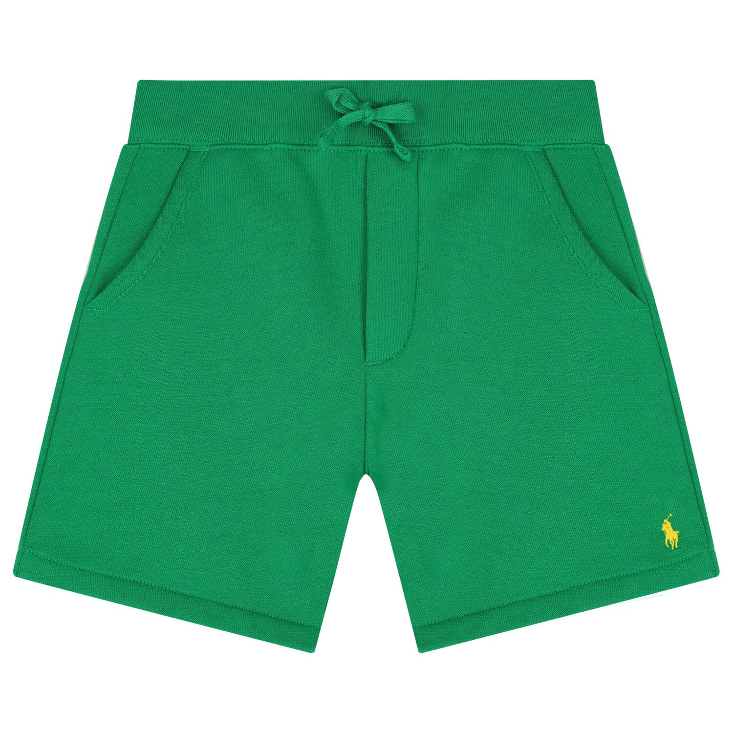 Boys Green Logo Shorts, 1, hi-res