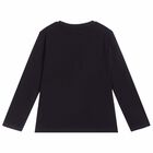 Boys Navy Blue Top, 1, hi-res