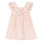 Girls Pink Gingham Dress, 1, hi-res