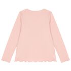 Girls Pink Logo Long Sleeve Top, 1, hi-res